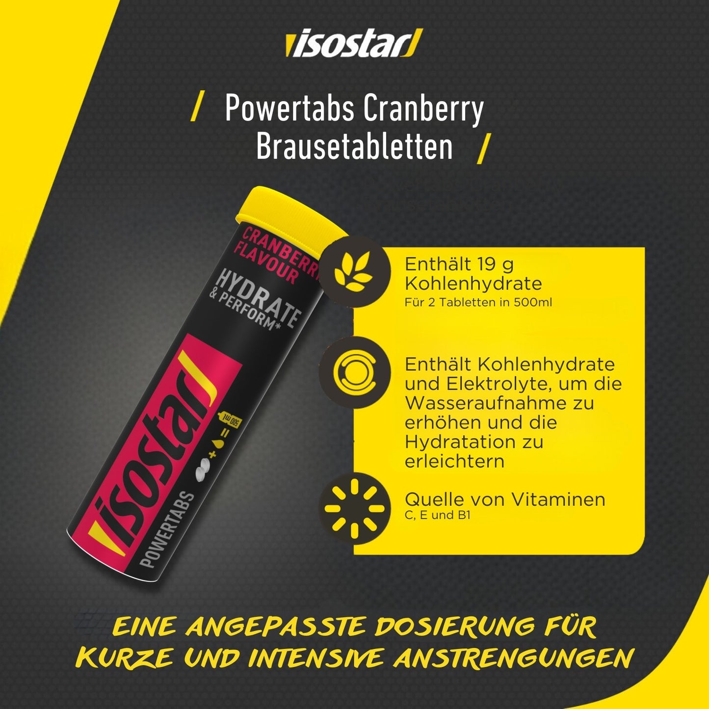 Isostar Powertabs Hydrate & Perform Cranberry