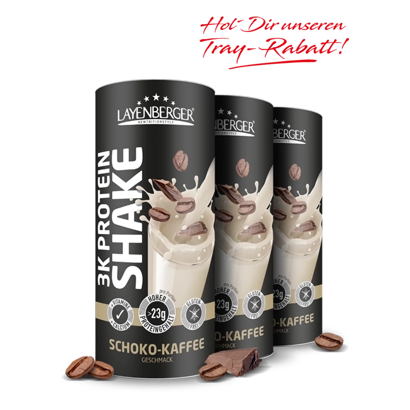 3K PROTEIN SHAKE Schoko Kaffee 3er Karton