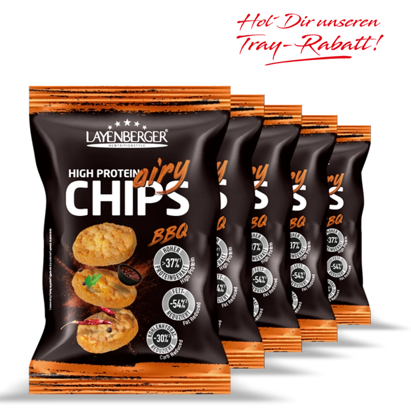 HIGH PROTEIN AIRY CHIPS BBQ 5er Karton