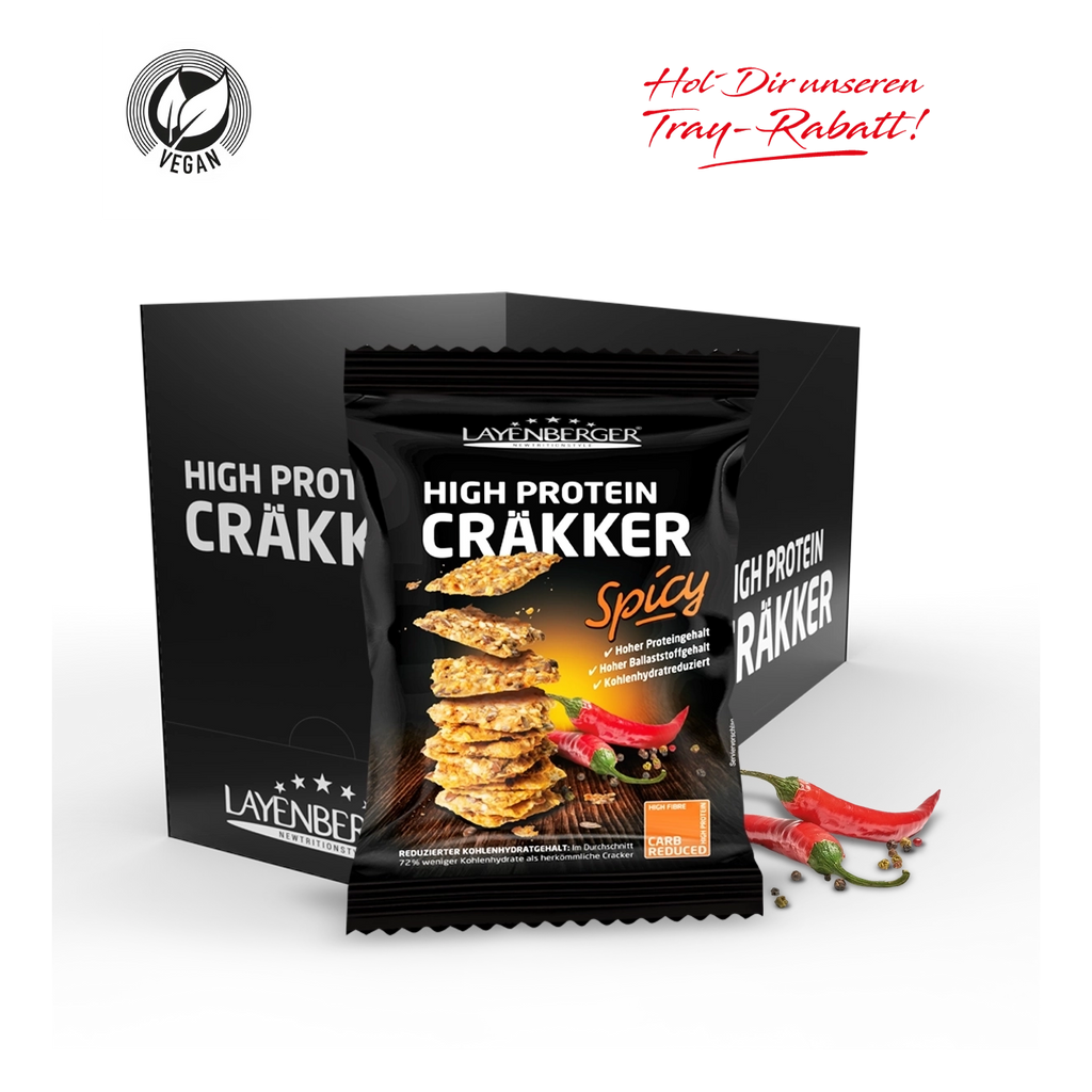 HIGH PROTEIN CRÄKKER Spicy 8er Karton