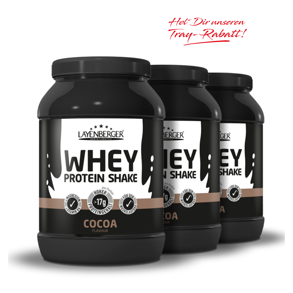 WHEY PROTEIN SHAKE Cocoa 750g 3er Karton