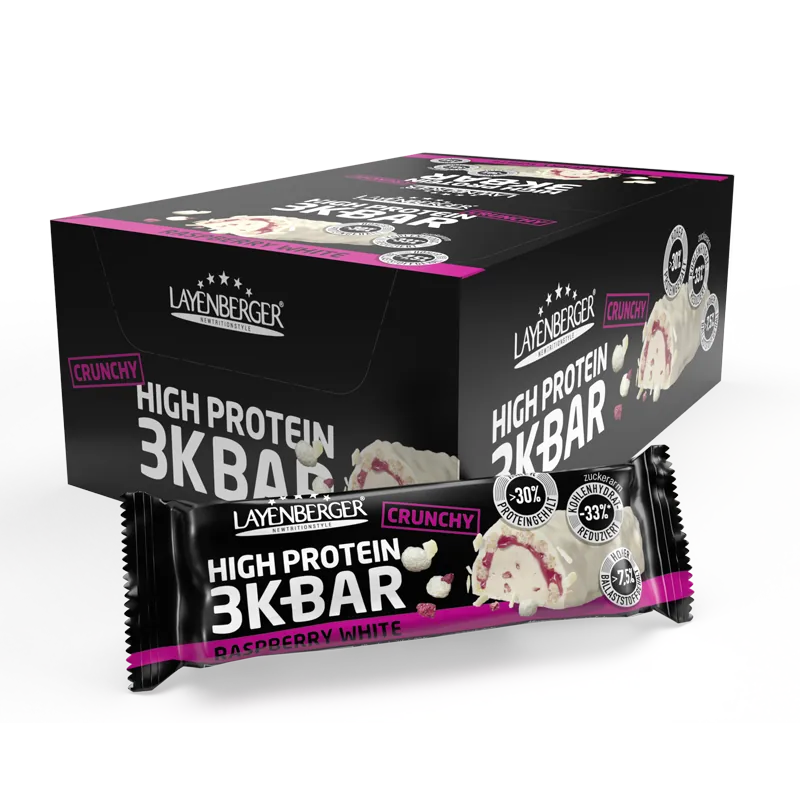 3K PROTEIN BAR CRUNCHY Raspberry White - LAYENBERGER Nutrition Group GmbH