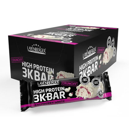 3K PROTEIN BAR CRUNCHY Raspberry White - LAYENBERGER Nutrition Group GmbH