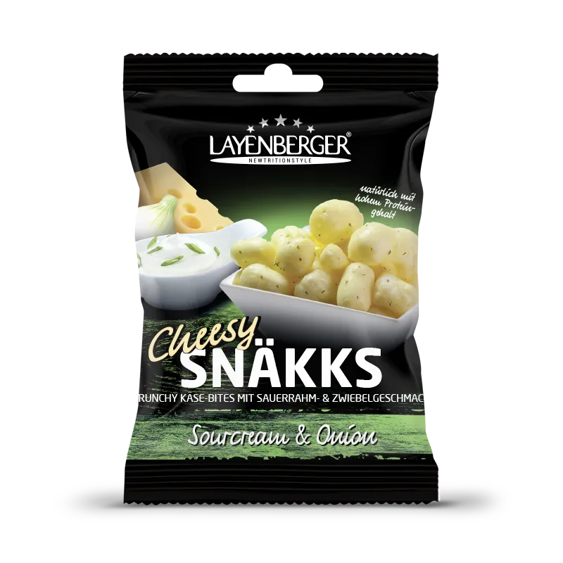 CHEESY SNÄKKS Sourcream & Onion - LAYENBERGER Nutrition Group GmbH