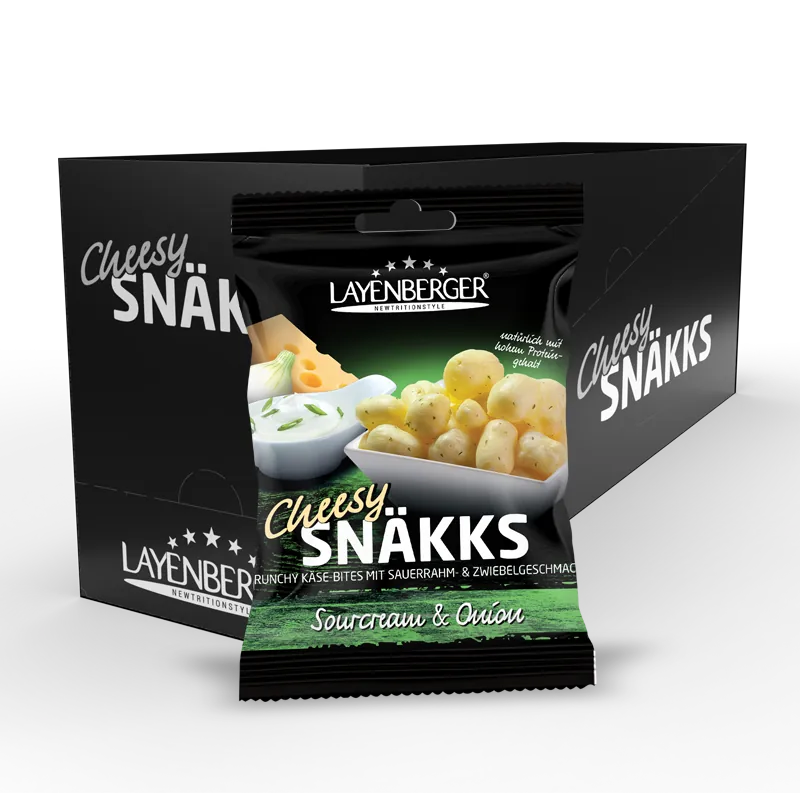 CHEESY SNÄKKS Sourcream & Onion - LAYENBERGER Nutrition Group GmbH