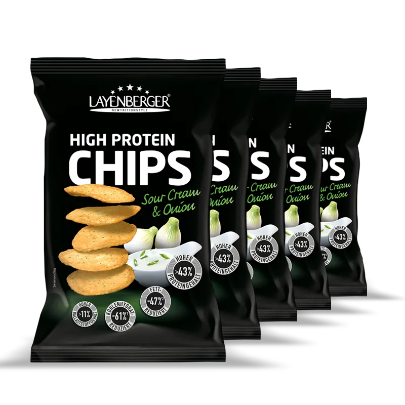 HIGH PROTEIN CHIPS Sour Cream & Onion - LAYENBERGER Nutrition Group GmbH