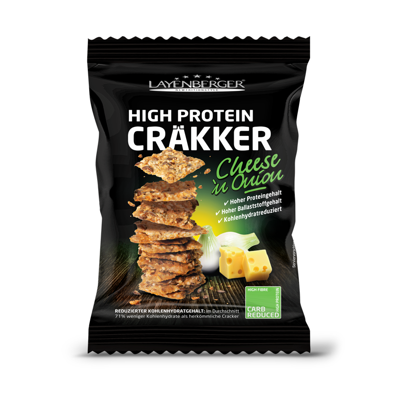 HIGH PROTEIN CRÄKKER Cheese`n Onion - LAYENBERGER Nutrition Group GmbH