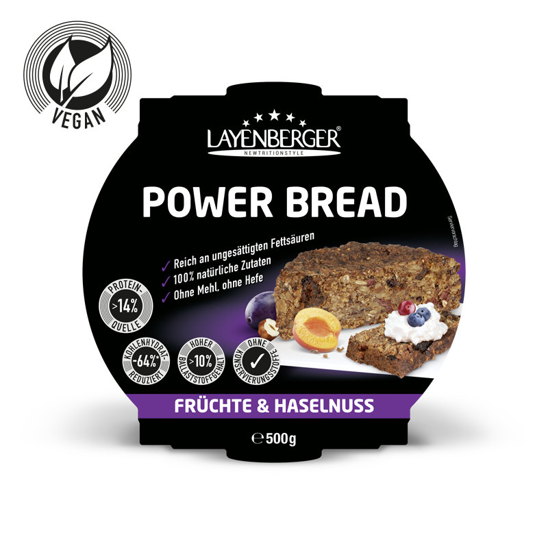 POWER BREAD Früchte Haselnuss - LAYENBERGER Nutrition Group GmbH