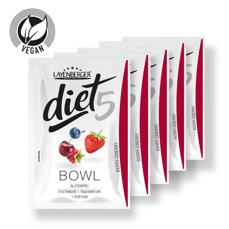 DIET5 BOWL 5er Tagesration Cherry Berry - LAYENBERGER Nutrition Group GmbH