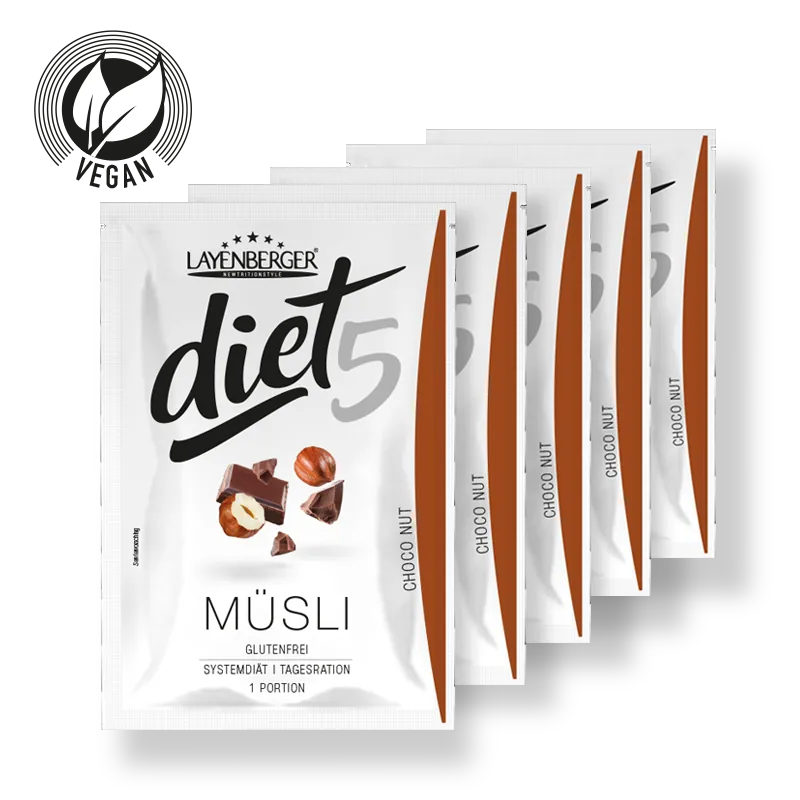 DIET5 MÜSLI 5er Tagesration Choco Nut - LAYENBERGER Nutrition Group GmbH