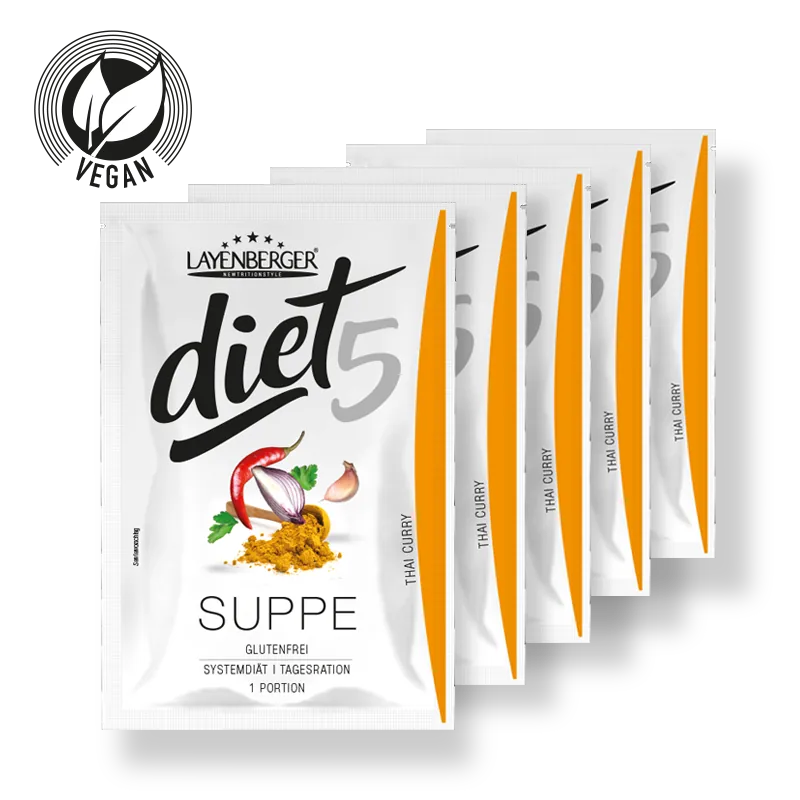 DIET5 SUPPE 5er Tagesration Thai Curry - LAYENBERGER Nutrition Group GmbH