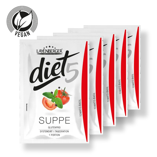 DIET5 SUPPE 5er Tagesration Tomato Basil - LAYENBERGER Nutrition Group GmbH