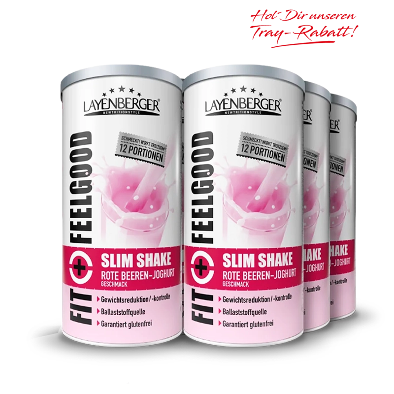 SLIM SHAKE POWDER Rote Beeren-Joghurt 6er Karton