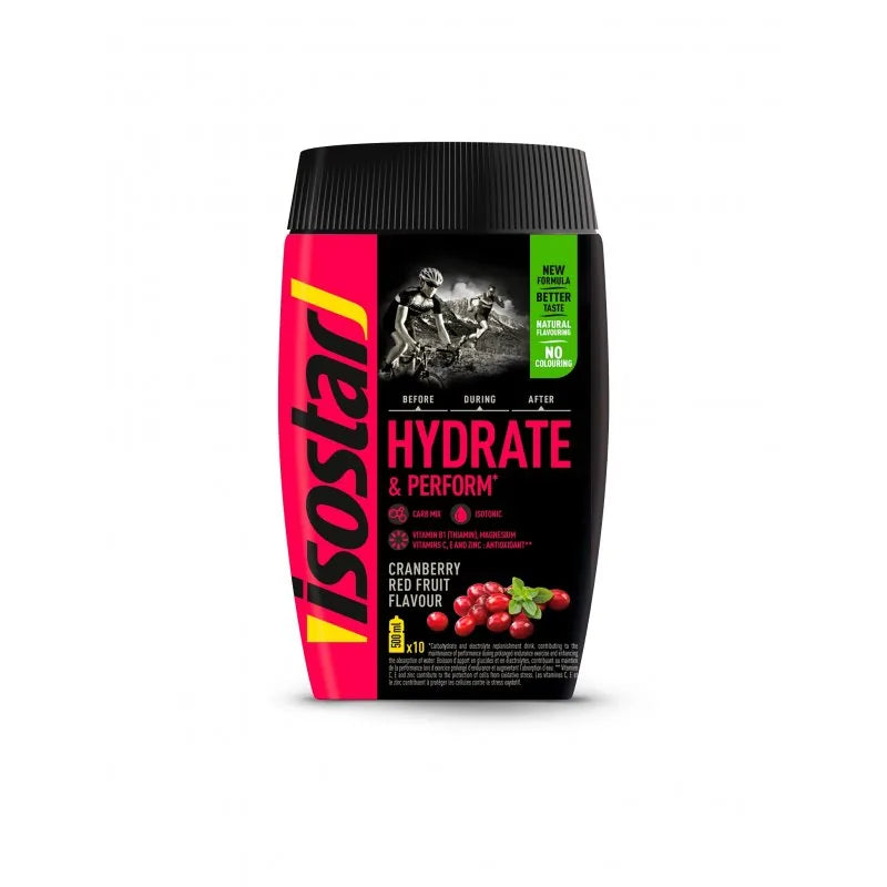 Isostar Hydrate & Perform Cranberry Red Fruit